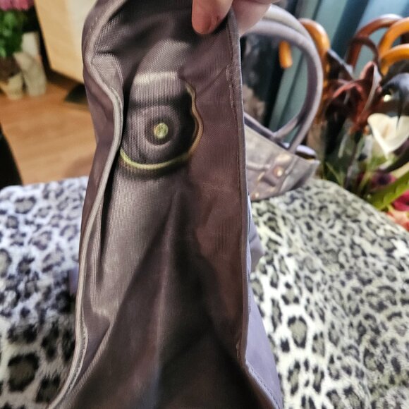 Mousse | Purple Printed City Canvas Large Bag with Shoulder Strap - NWOT - Picture 9 of 16